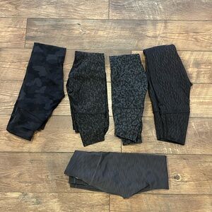 Bundle of 5 lulu leggins